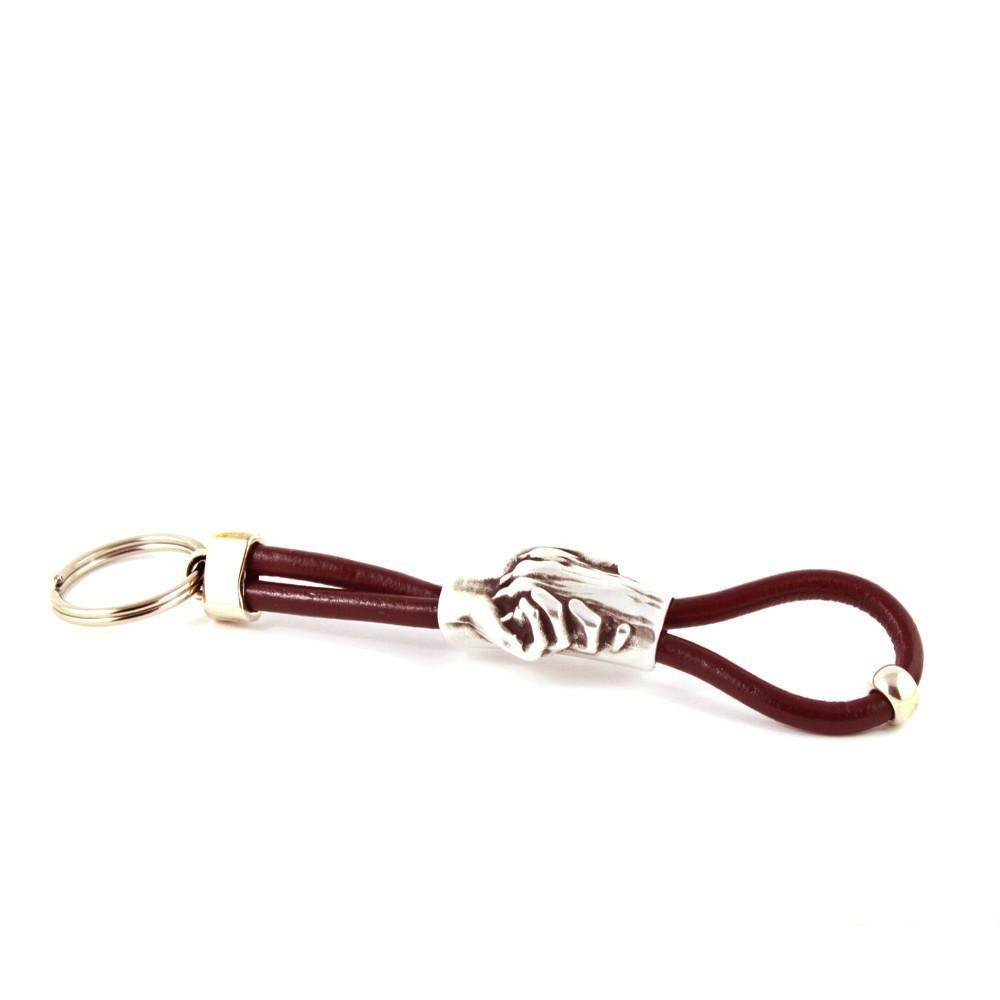 Dog's Paw Leather Keychains - Hand and Paw Project™ Jewelry